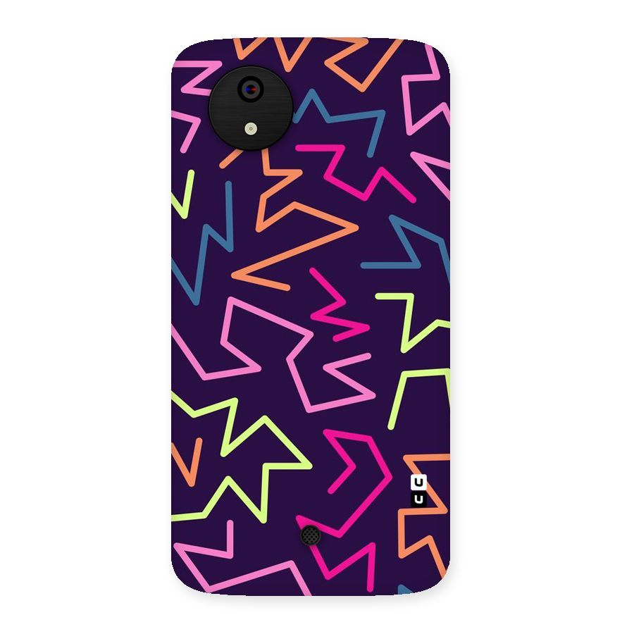 Colored Lines Back Case for Micromax Canvas A1