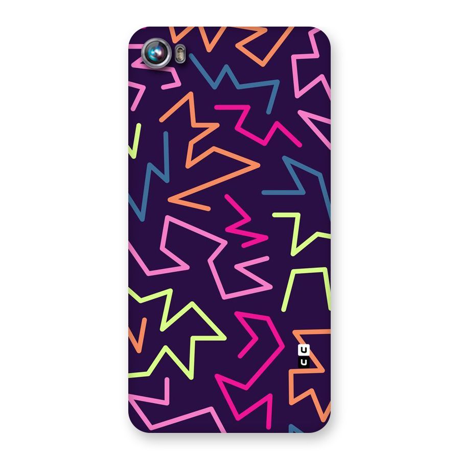 Colored Lines Back Case for Micromax Canvas Fire 4 A107