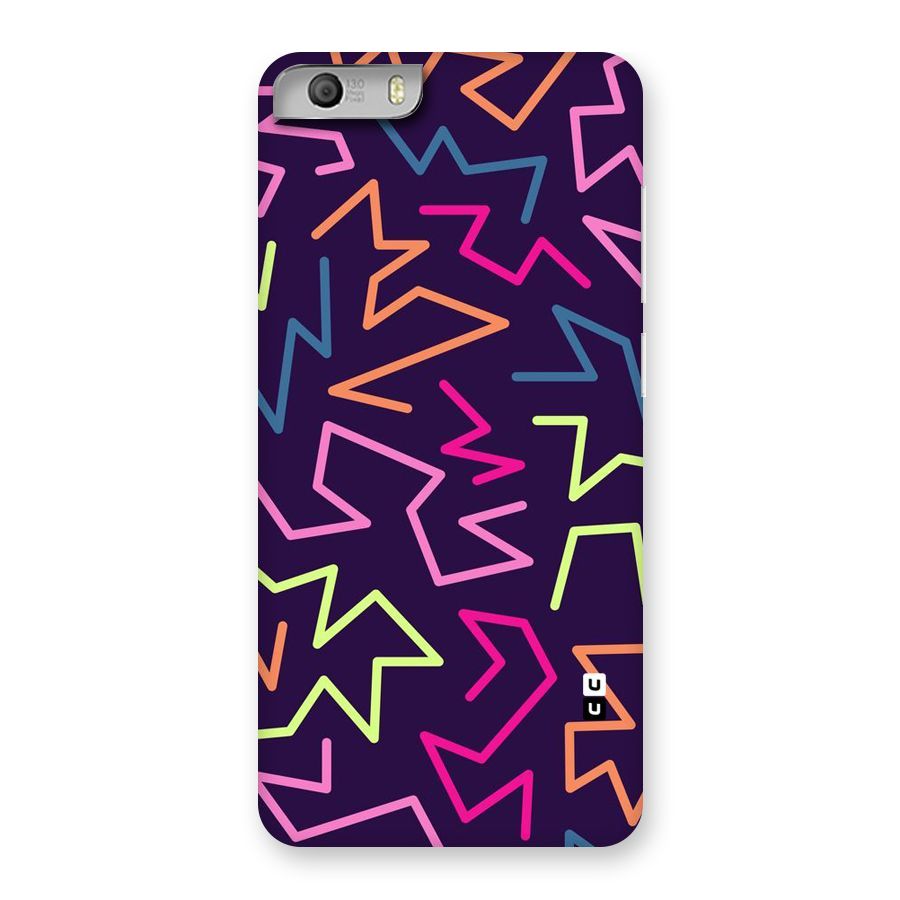 Colored Lines Back Case for Micromax Canvas Knight 2