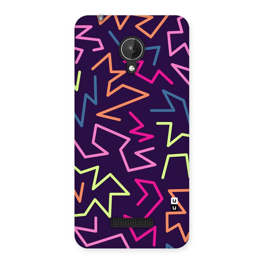 Colored Lines Back Case for Micromax Canvas Spark Q380