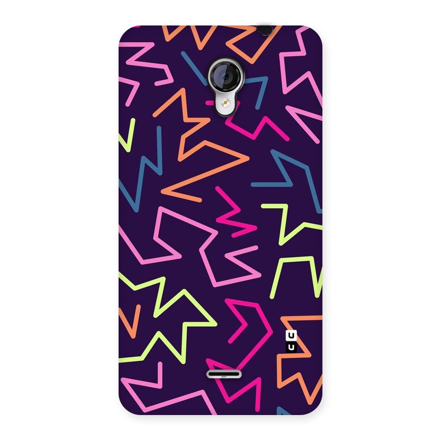 Colored Lines Back Case for Micromax Unite 2 A106