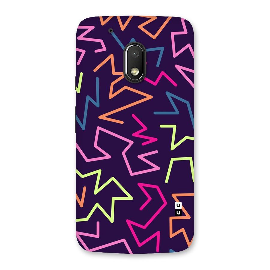 Colored Lines Back Case for Moto G4 Play