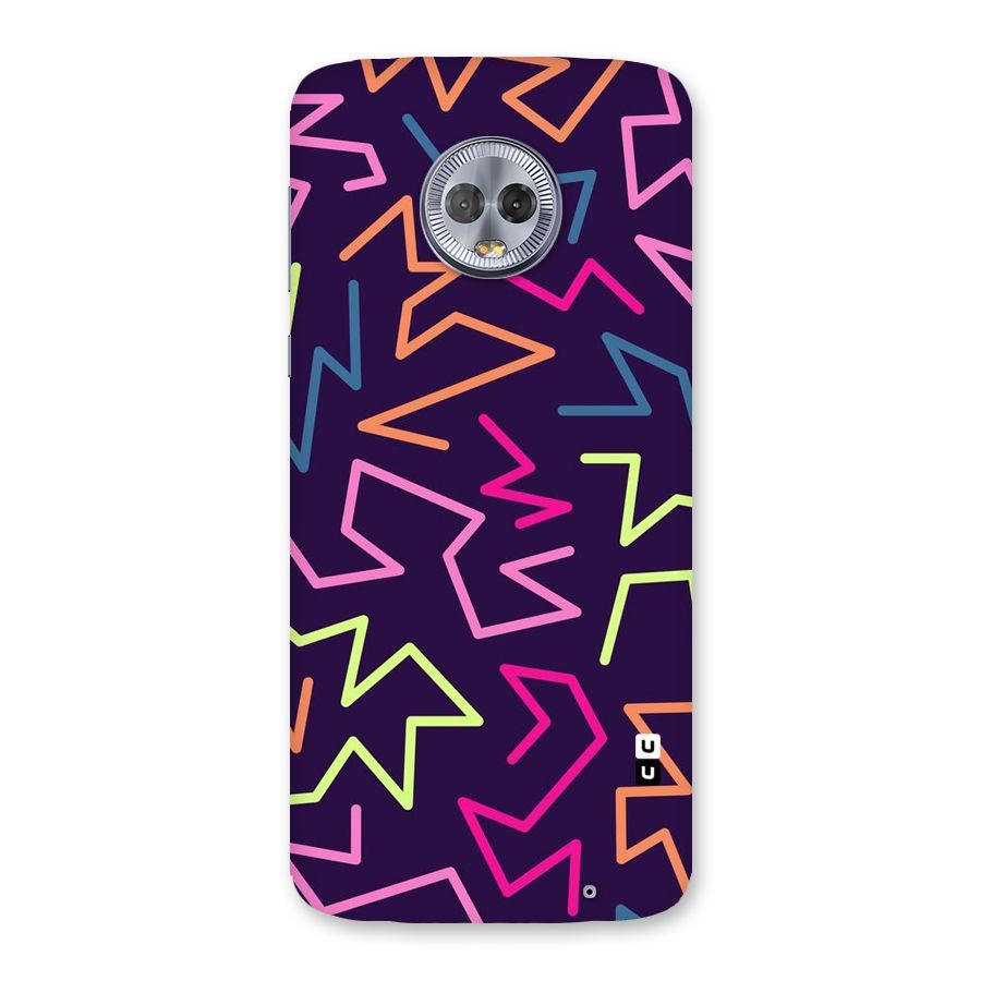 Colored Lines Back Case for Moto G6 Plus