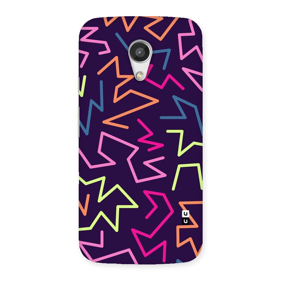 Colored Lines Back Case for Moto G 2nd Gen
