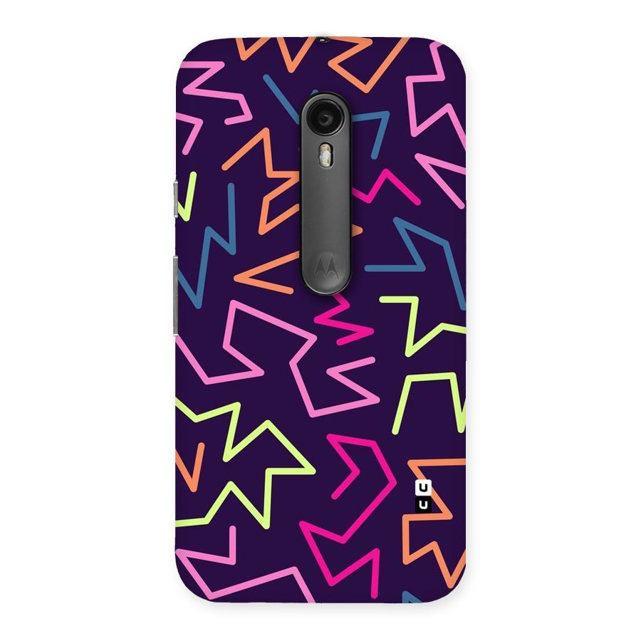 Colored Lines Back Case for Moto G Turbo