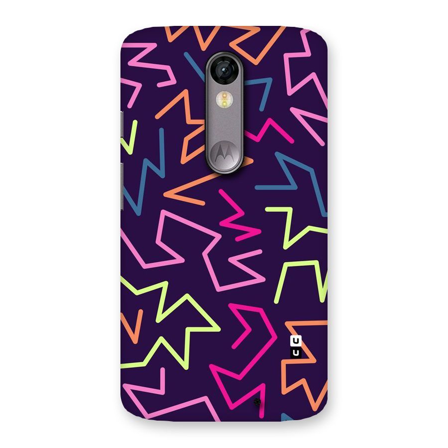 Colored Lines Back Case for Moto X Force