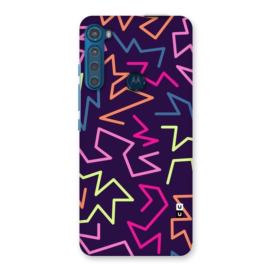 Colored Lines Back Case for Motorola One Fusion Plus