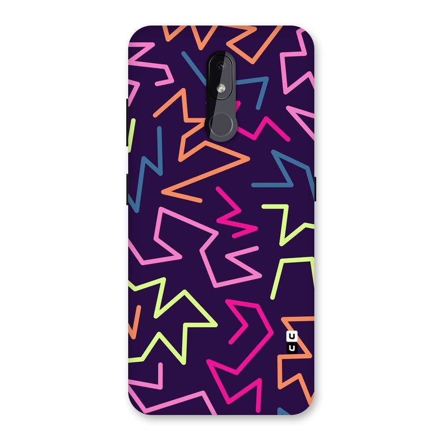 Colored Lines Back Case for Nokia 3.2