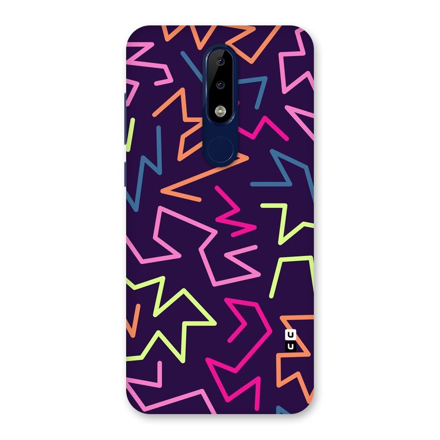 Colored Lines Back Case for Nokia 5.1 Plus