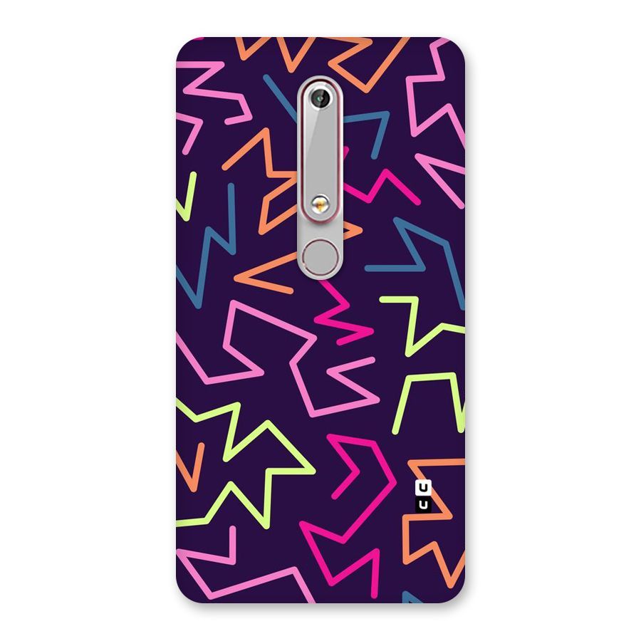 Colored Lines Back Case for Nokia 6.1