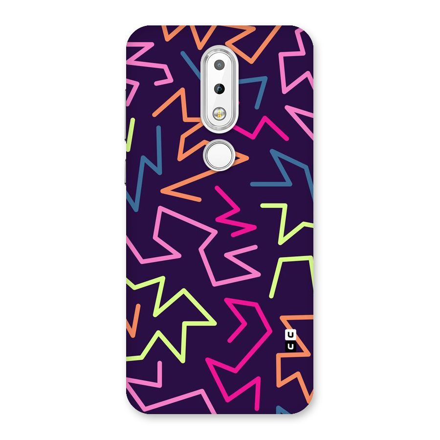 Colored Lines Back Case for Nokia 6.1 Plus