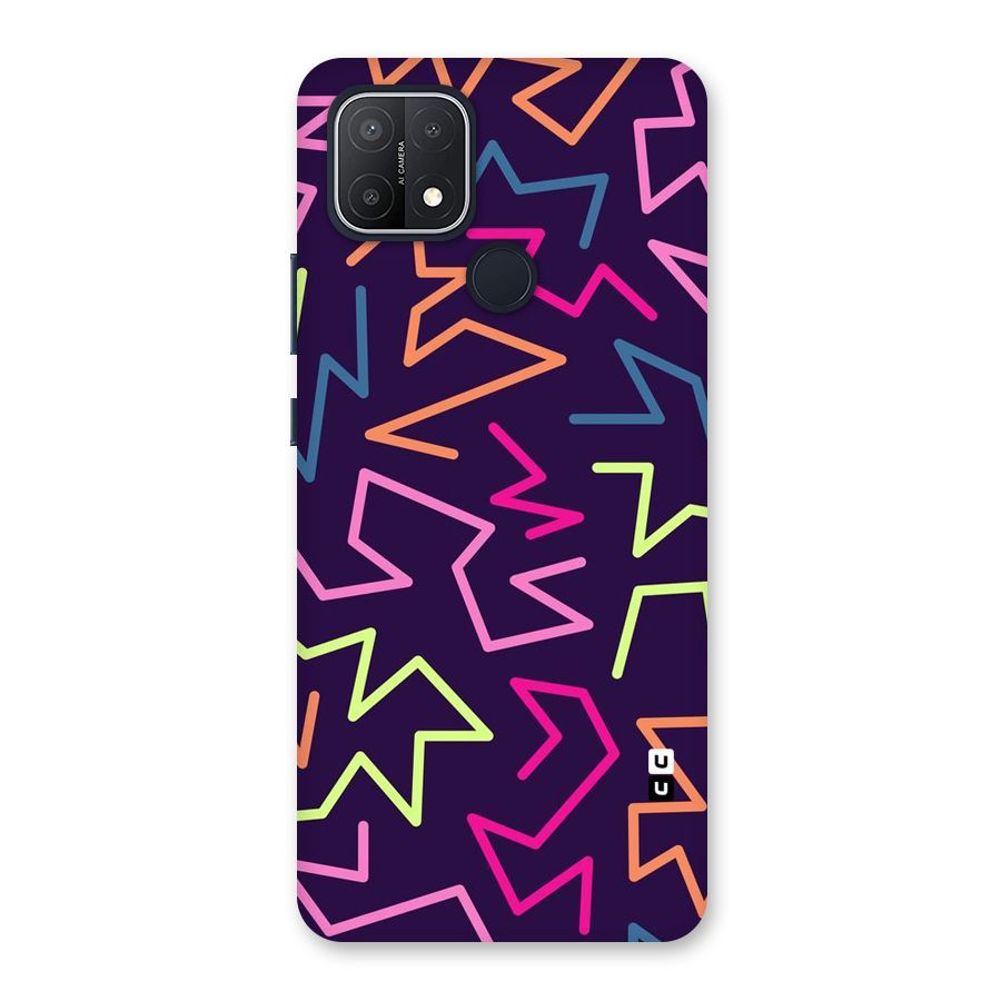 Colored Lines Back Case for Oppo A15s