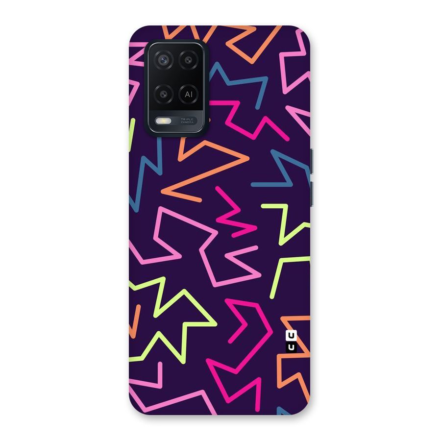 Colored Lines Back Case for Oppo A54