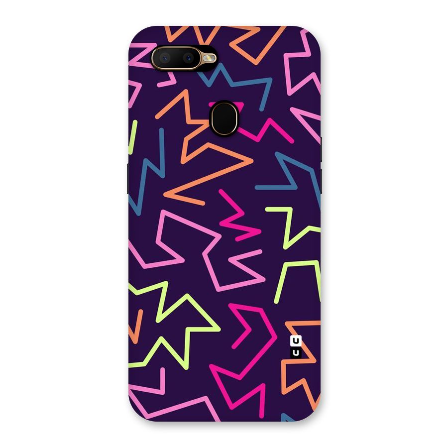 Colored Lines Back Case for Oppo A5s