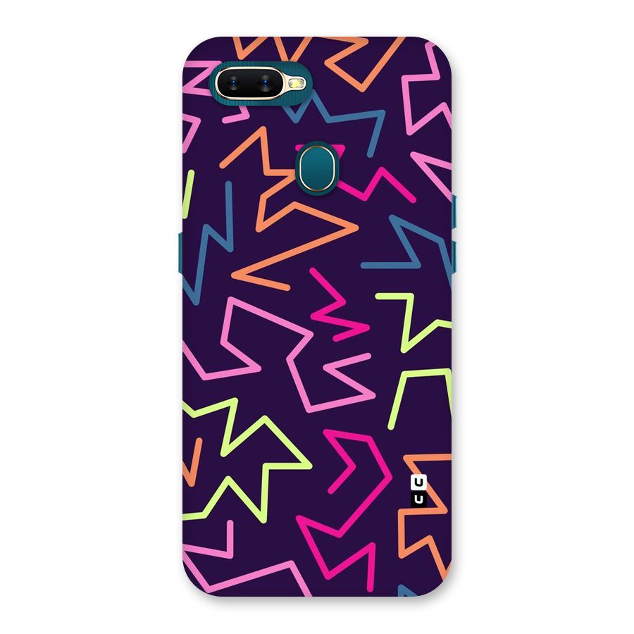 Colored Lines Back Case for Oppo A7