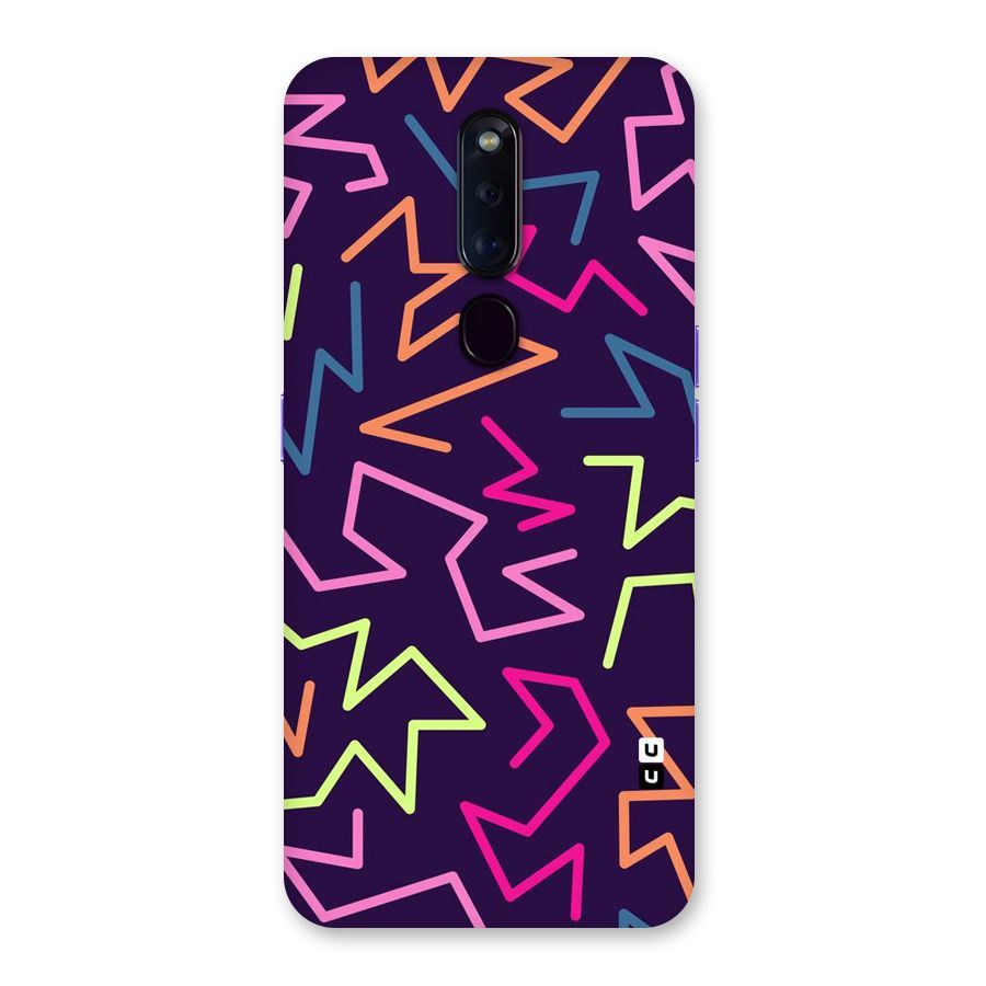 Colored Lines Back Case for Oppo F11 Pro