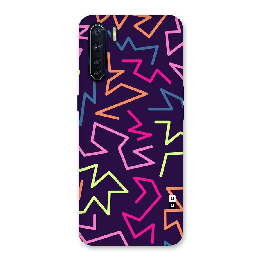 Colored Lines Back Case for Oppo F15