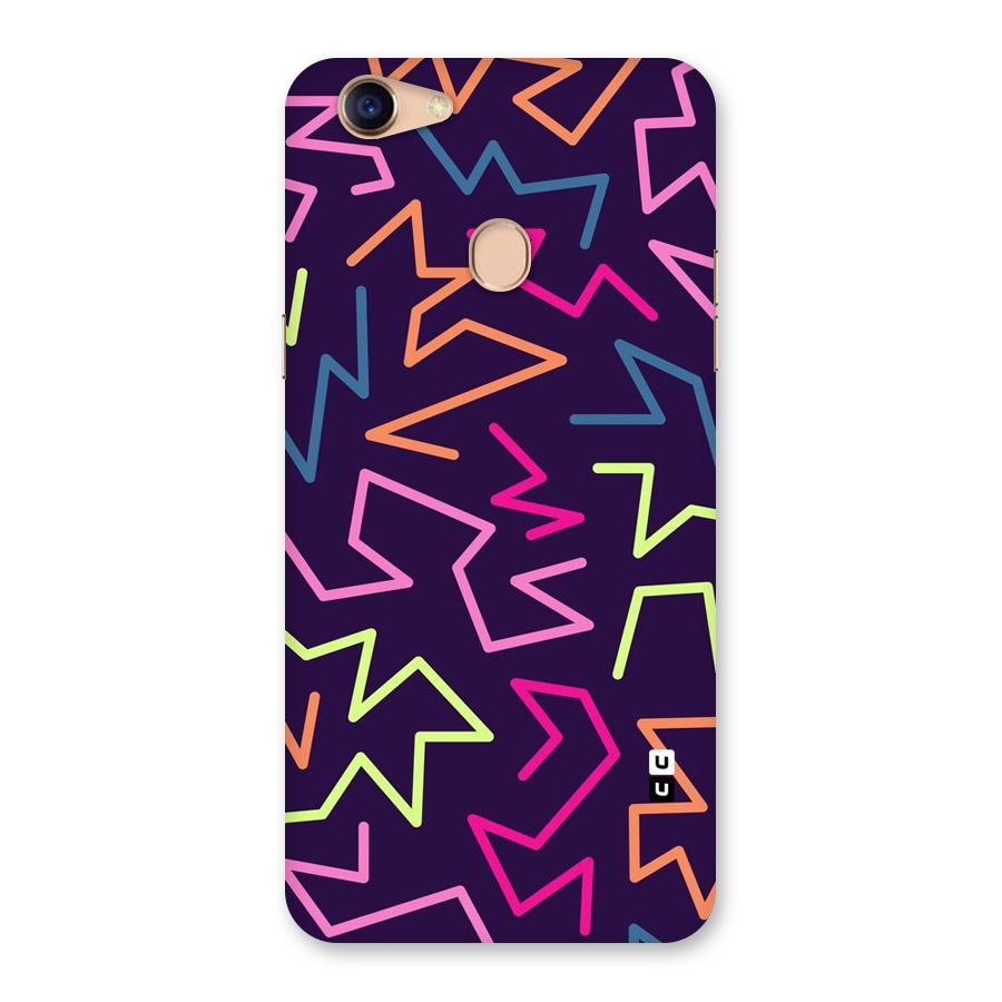 Colored Lines Back Case for Oppo F5