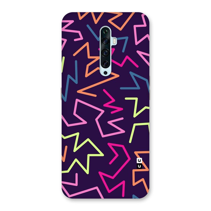 Colored Lines Back Case for Oppo Reno2 Z