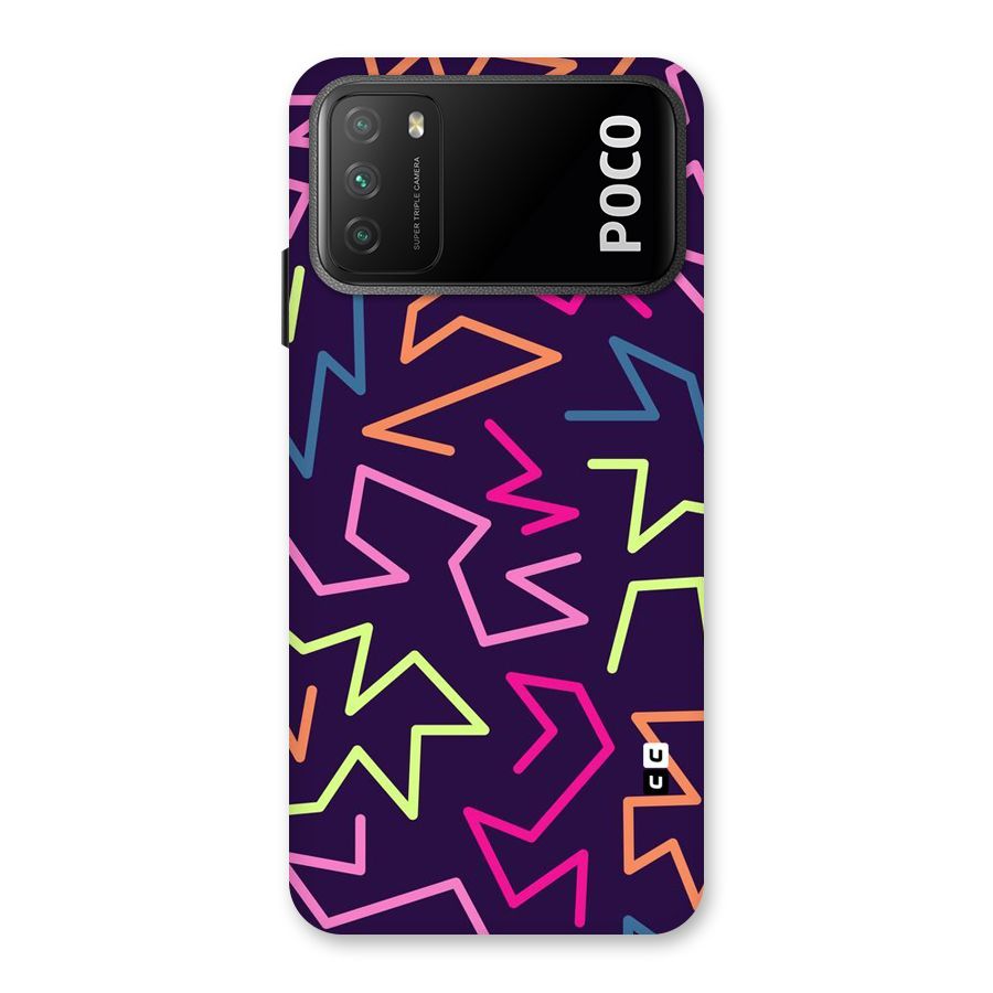 Colored Lines Back Case for Poco M3