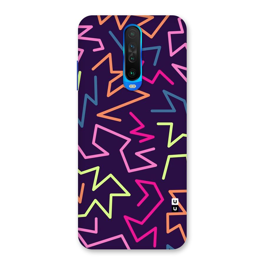 Colored Lines Back Case for Poco X2