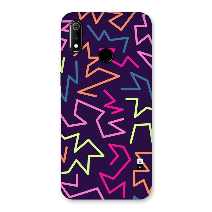 Colored Lines Back Case for Realme 3