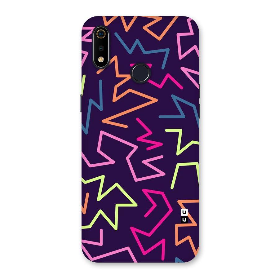 Colored Lines Back Case for Realme 3i
