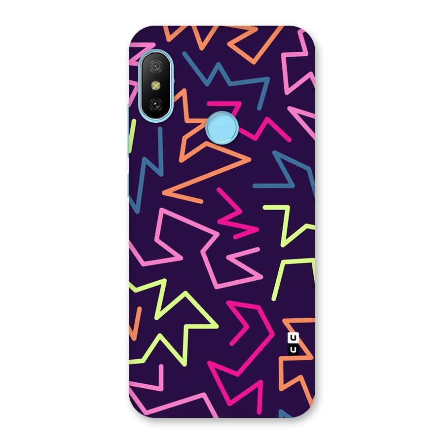 Colored Lines Back Case for Redmi 6 Pro