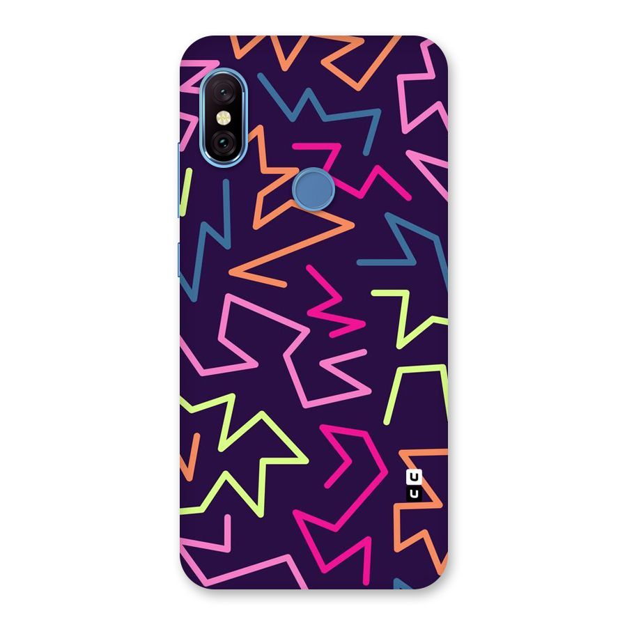 Colored Lines Back Case for Redmi Note 6 Pro