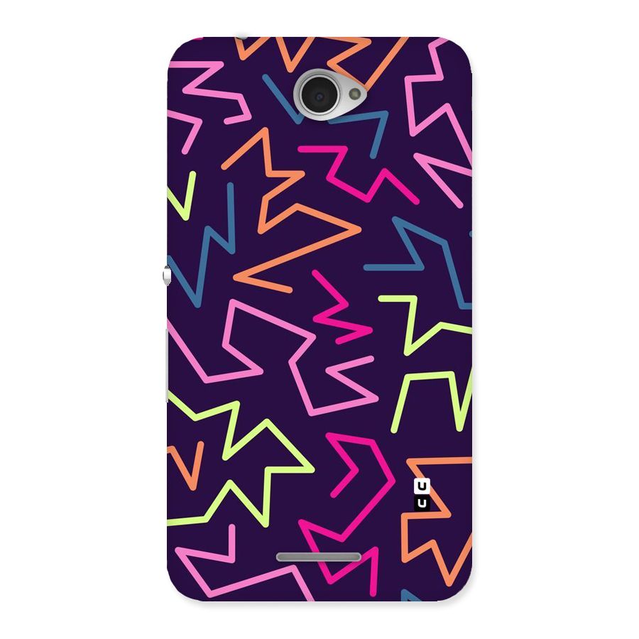 Colored Lines Back Case for Sony Xperia E4