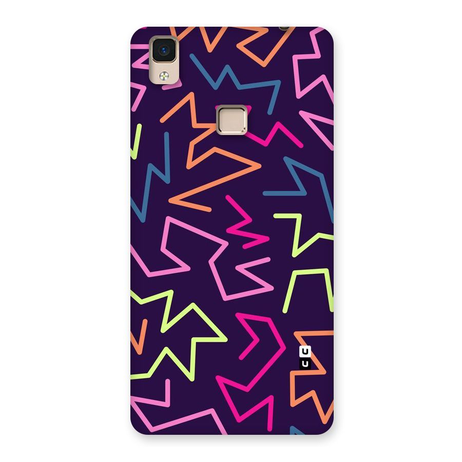 Colored Lines Back Case for V3 Max