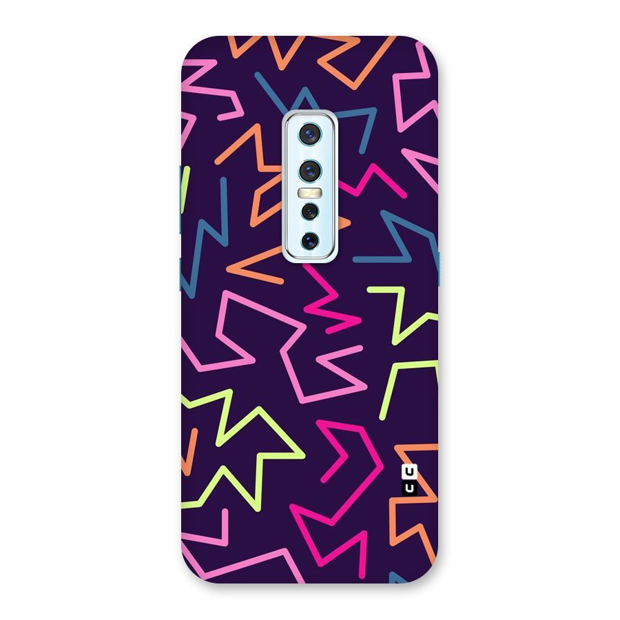 Colored Lines Back Case for Vivo V17 Pro