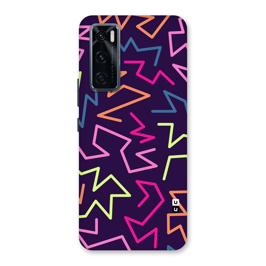 Colored Lines Back Case for Vivo V20 SE