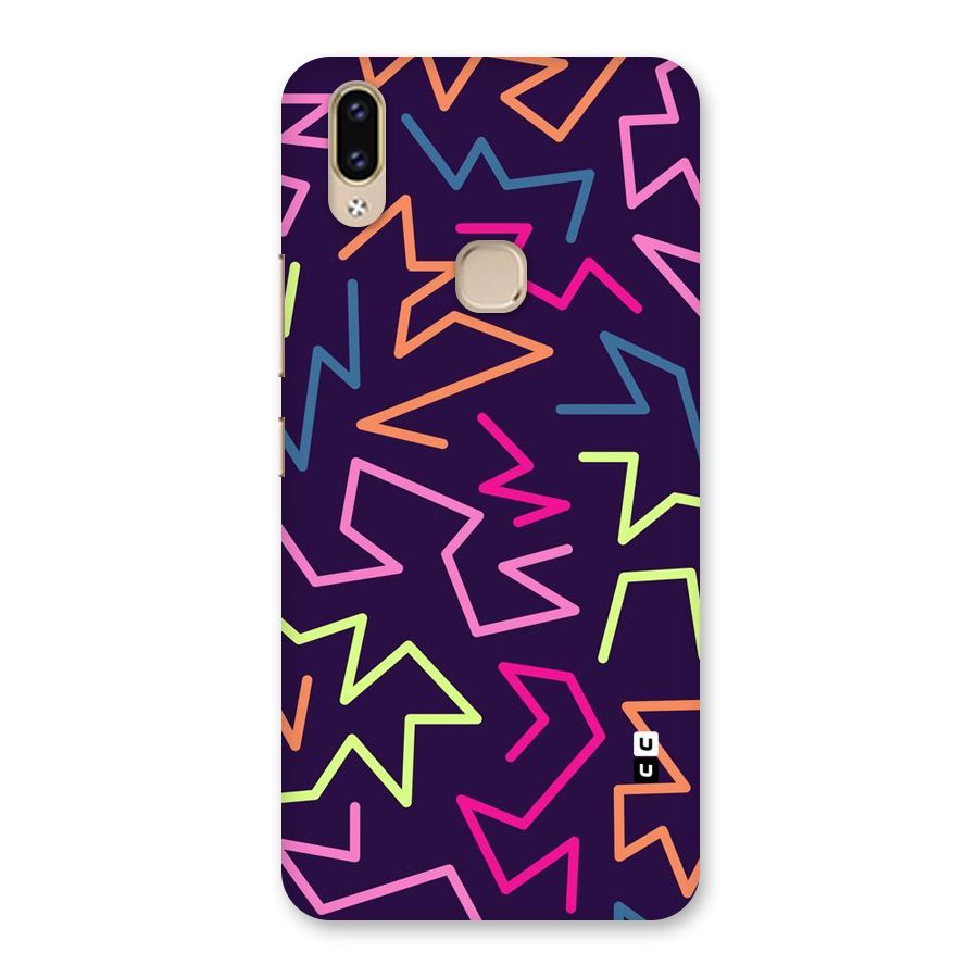Colored Lines Back Case for Vivo V9 Youth