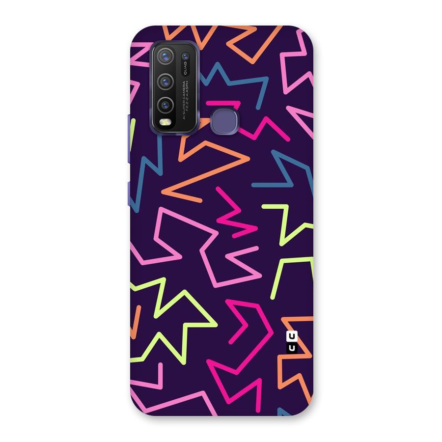 Colored Lines Back Case for Vivo Y30