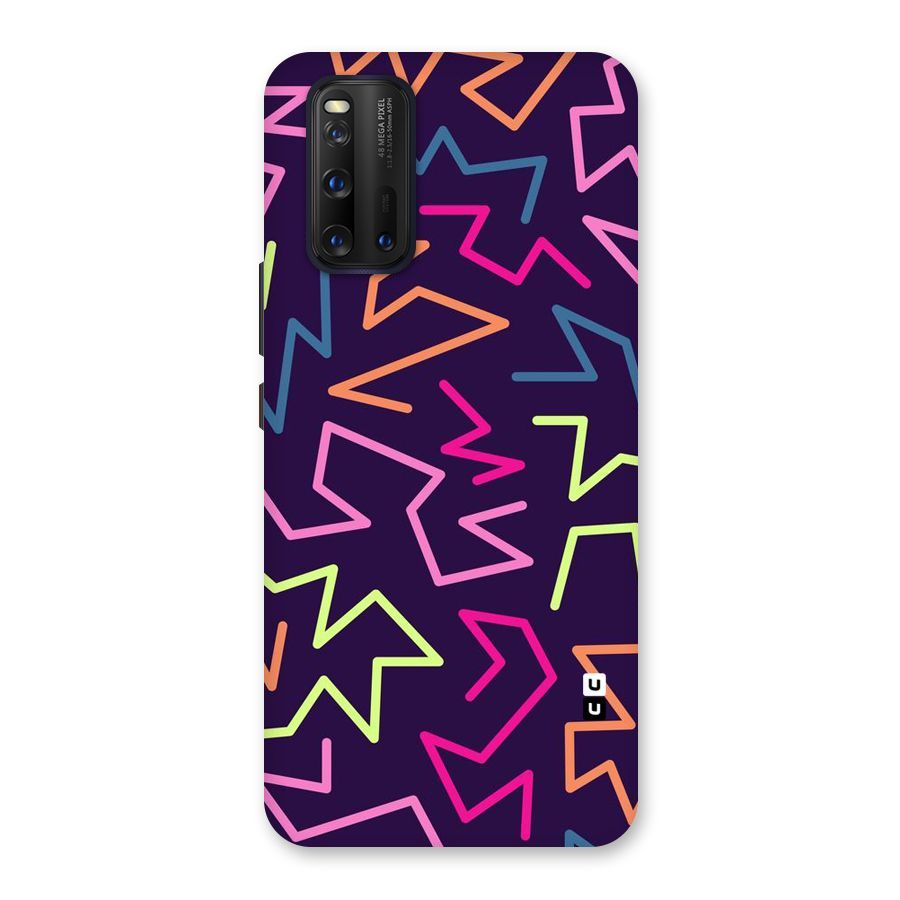 Colored Lines Back Case for Vivo iQOO 3