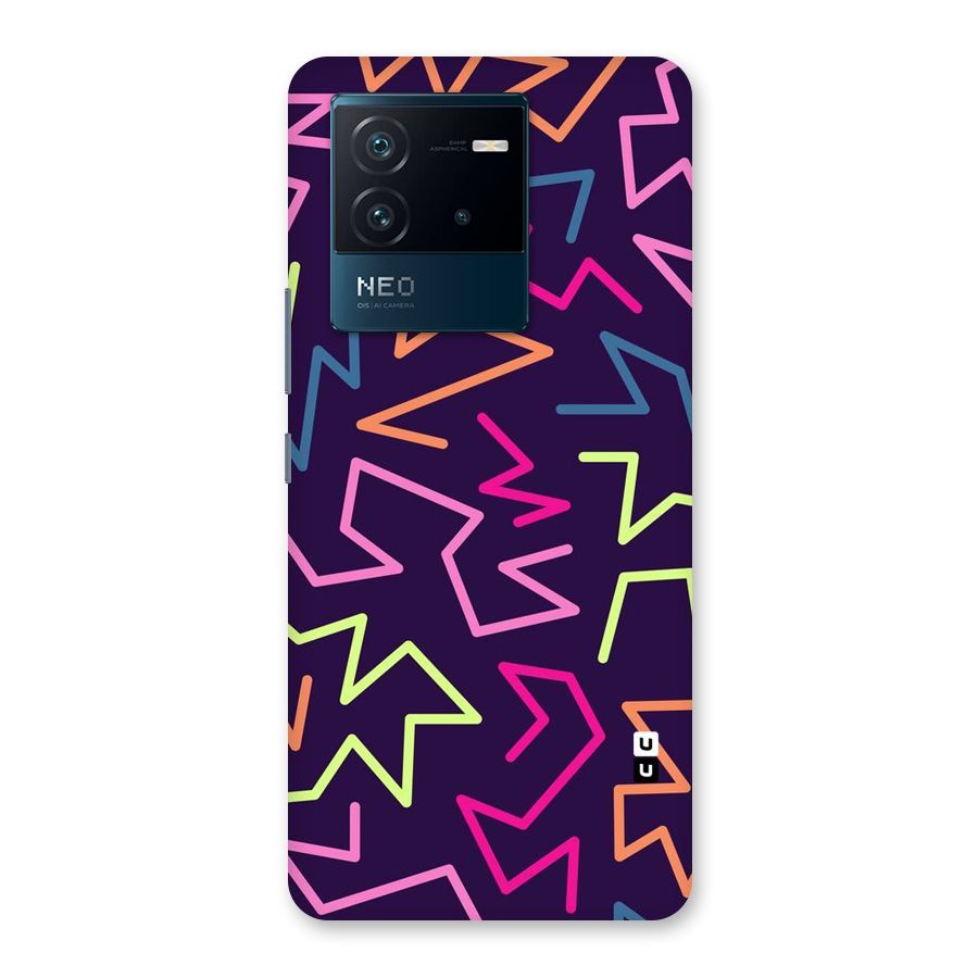 Colored Lines Back Case for Vivo iQOO Neo 6 5G
