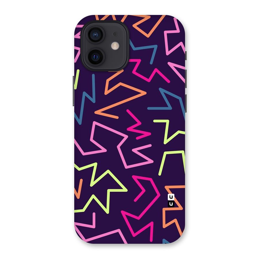 Colored Lines Back Case for iPhone 12