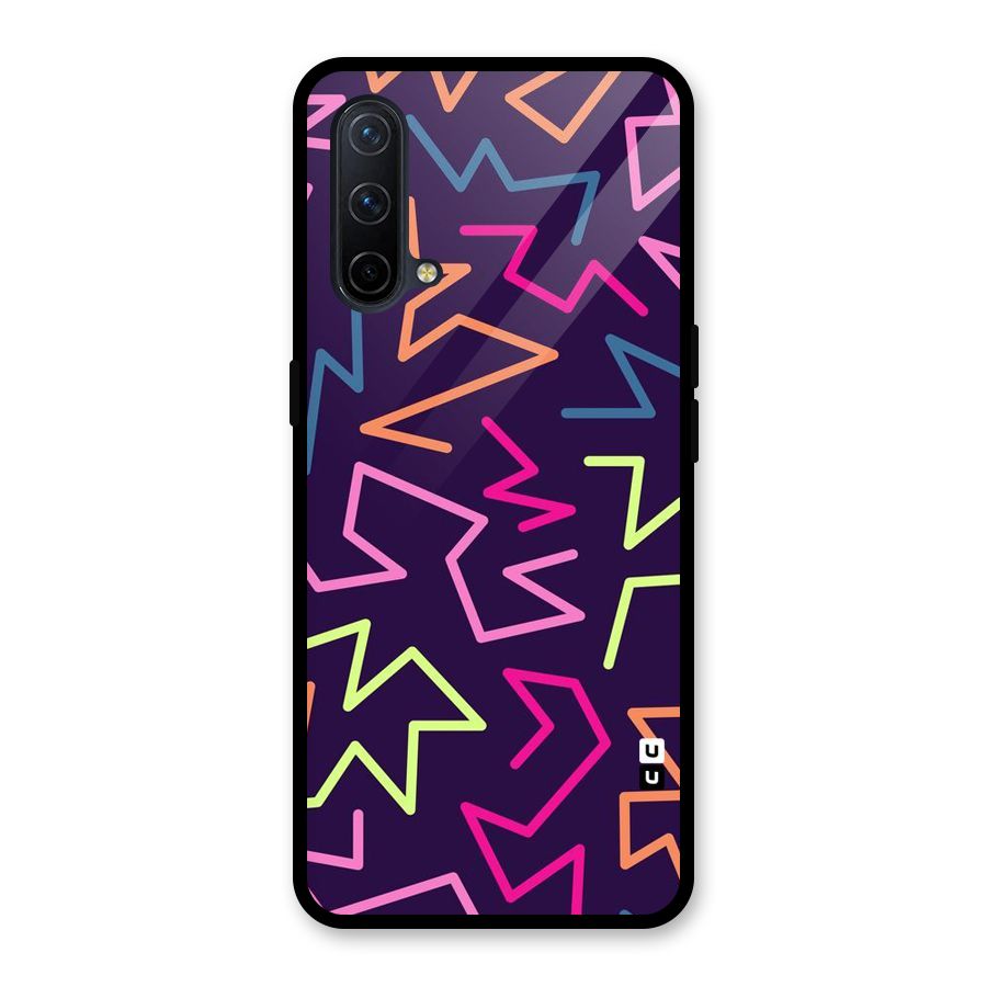 Colored Lines Glass Back Case for OnePlus Nord CE 5G