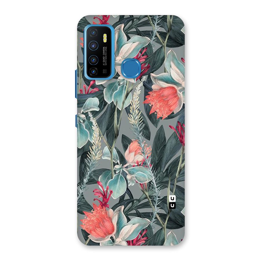 Colored Petals Back Case for Infinix Hot 9