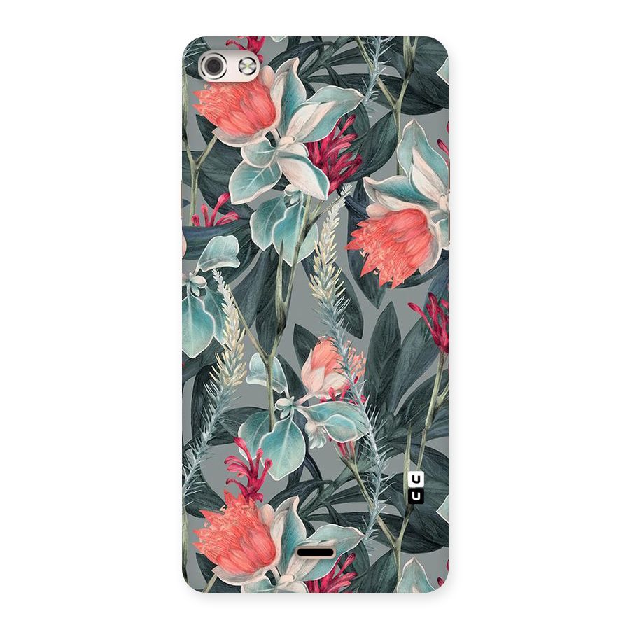 Colored Petals Back Case for Micromax Canvas Silver 5