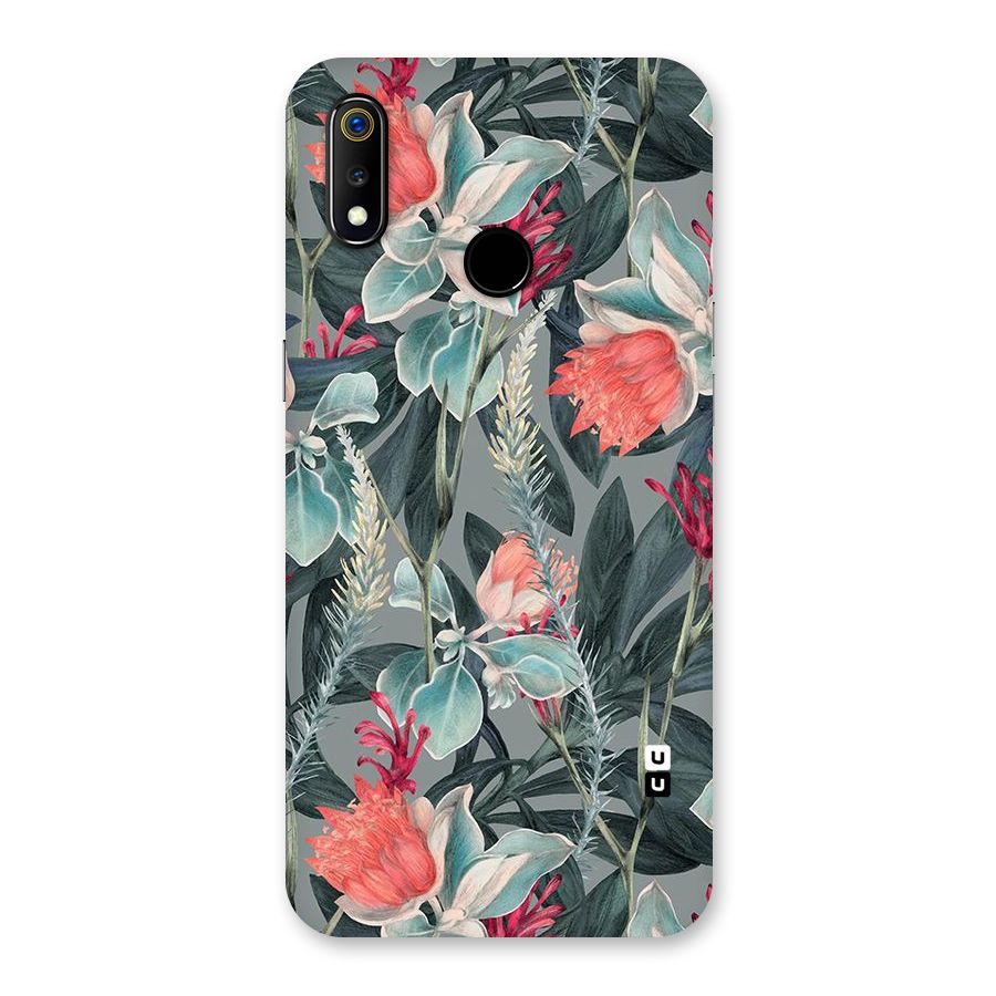 Colored Petals Back Case for Realme 3
