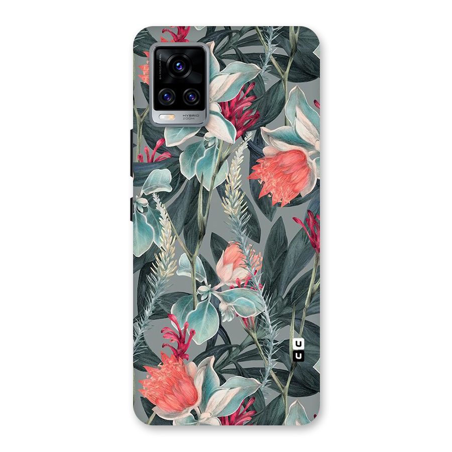 Colored Petals Back Case for Vivo V20 Pro