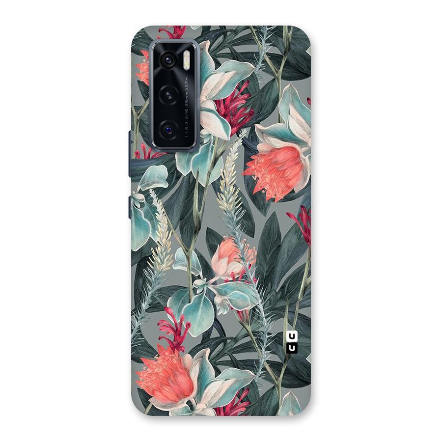 Colored Petals Back Case for Vivo V20 SE