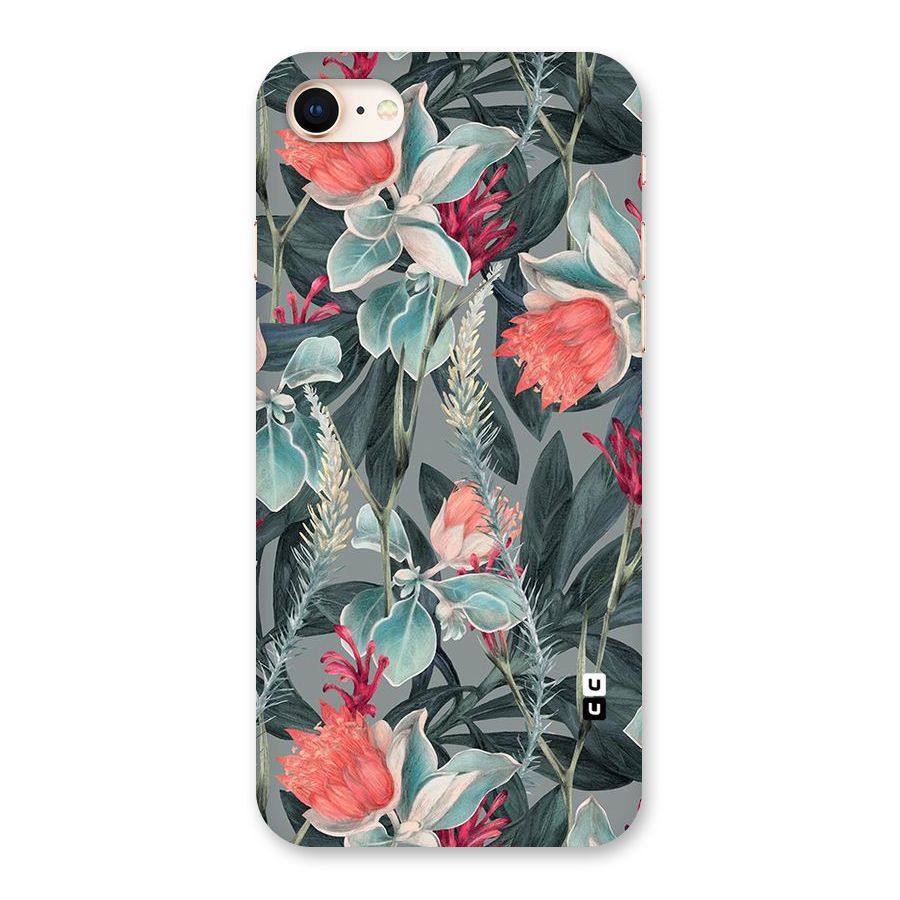 Colored Petals Back Case for iPhone 8