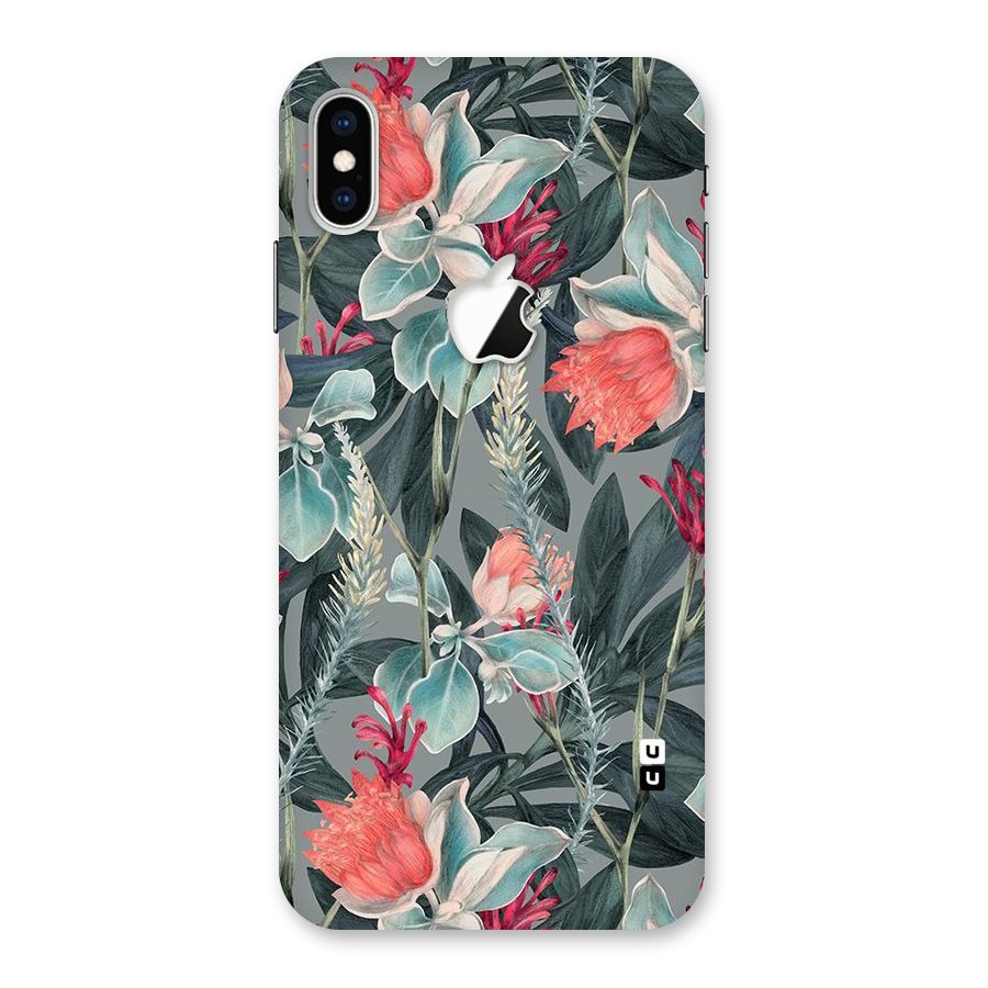Colored Petals Back Case for iPhone XS Max Apple Cut