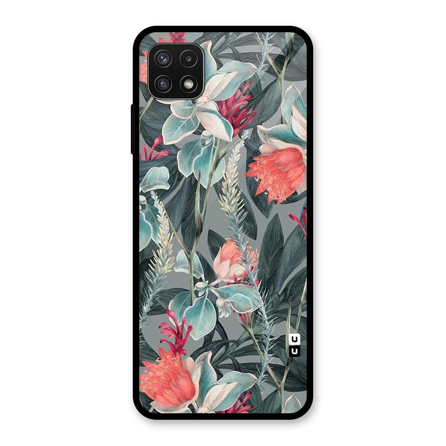 Colored Petals Glass Back Case for Galaxy A22 5G