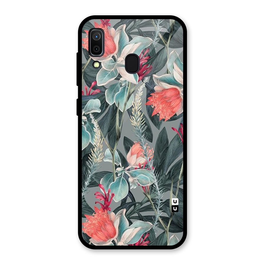 Colored Petals Glass Back Case for Galaxy A30