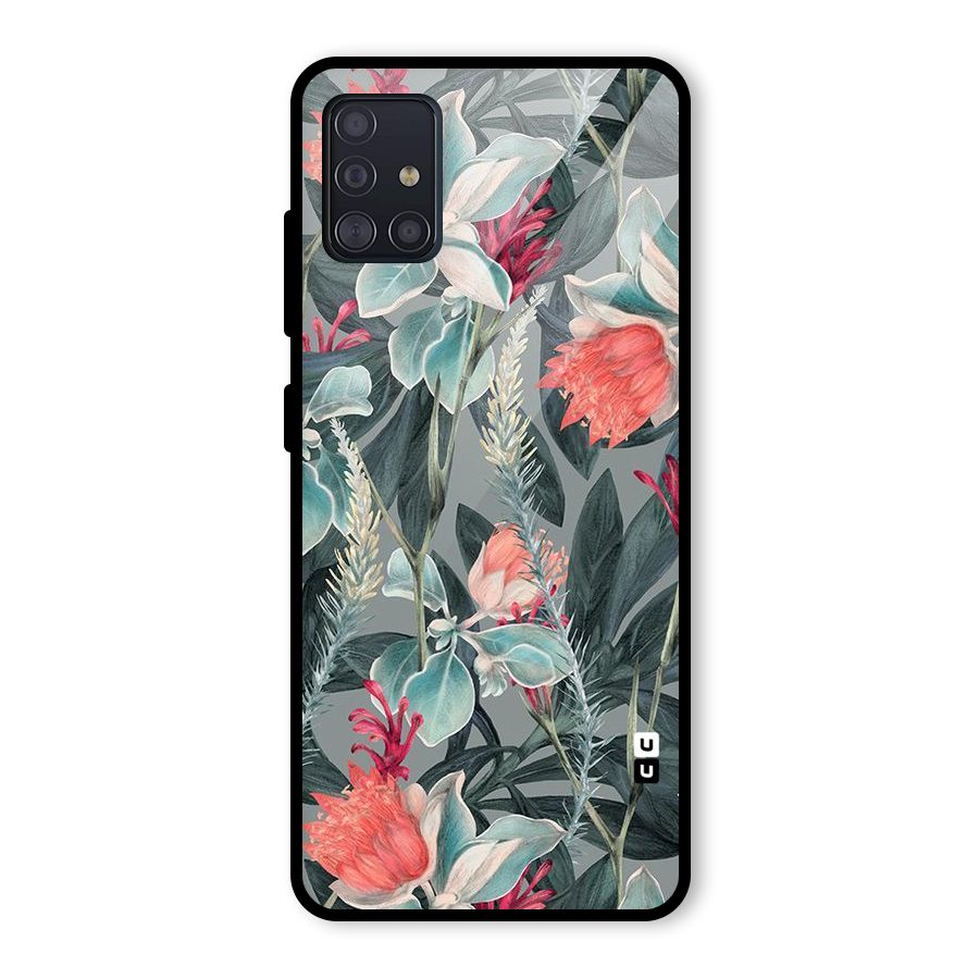 Colored Petals Glass Back Case for Galaxy A51