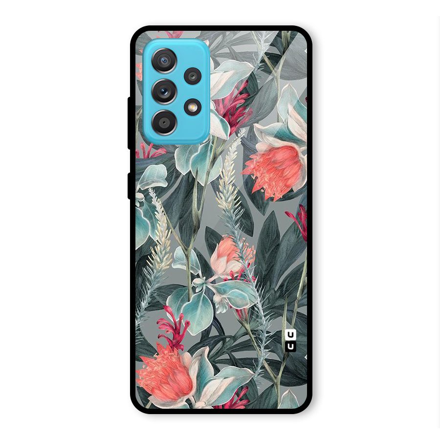 Colored Petals Glass Back Case for Galaxy A52